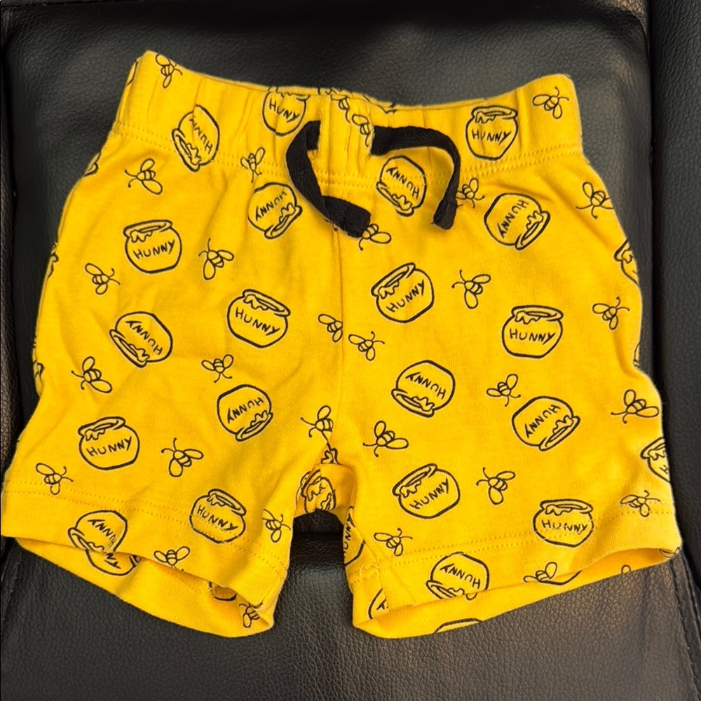 Disney Yellow Hunny Pot Kids Shorts